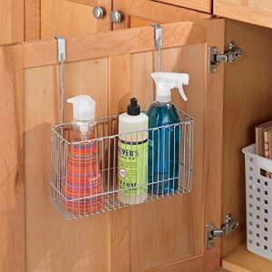 Cleaning Supplies Cabinet Storage Organizer Basket