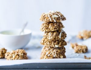 Homemade protein bars with protein powder and peanut butter