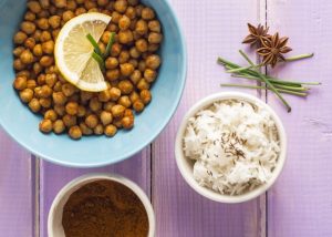 High protein low carb snack chickpeas aka garbanzo beans 