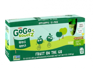Light Backpacking Food - Gogo Squeez Applesauce Pouches