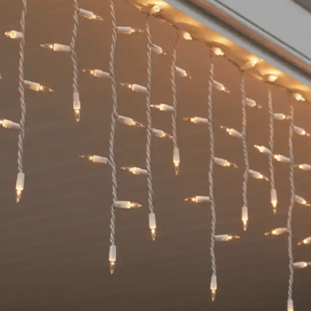 300L Clear Incandescent Mini Icicle Lights
