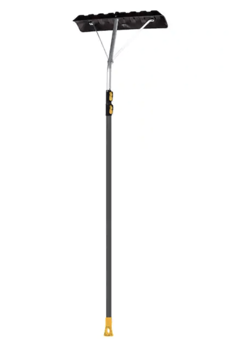 86 in. Aluminum Handle 17 ft. Telescoping Roof Rake - 