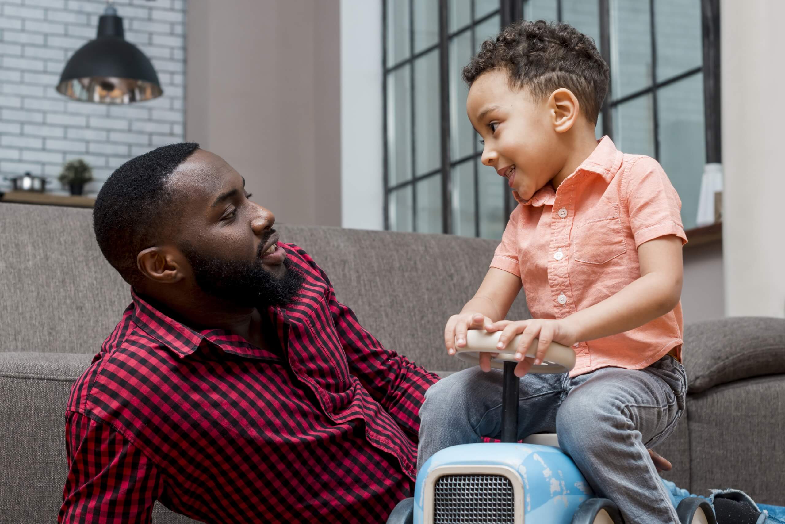 dad talking and life skills with kids