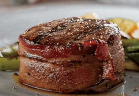 bacon wrapped filet mignon - father's day steak dinner